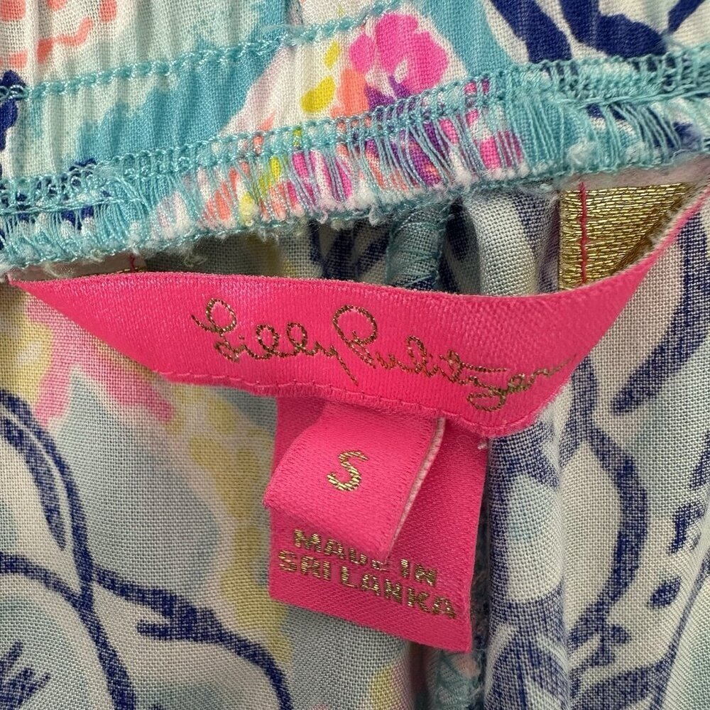 Lilly Pulitzer Katia Shorts Once‎ Upon A Tide Size S Elastic Drawstring Waist - Picture 7 of 10